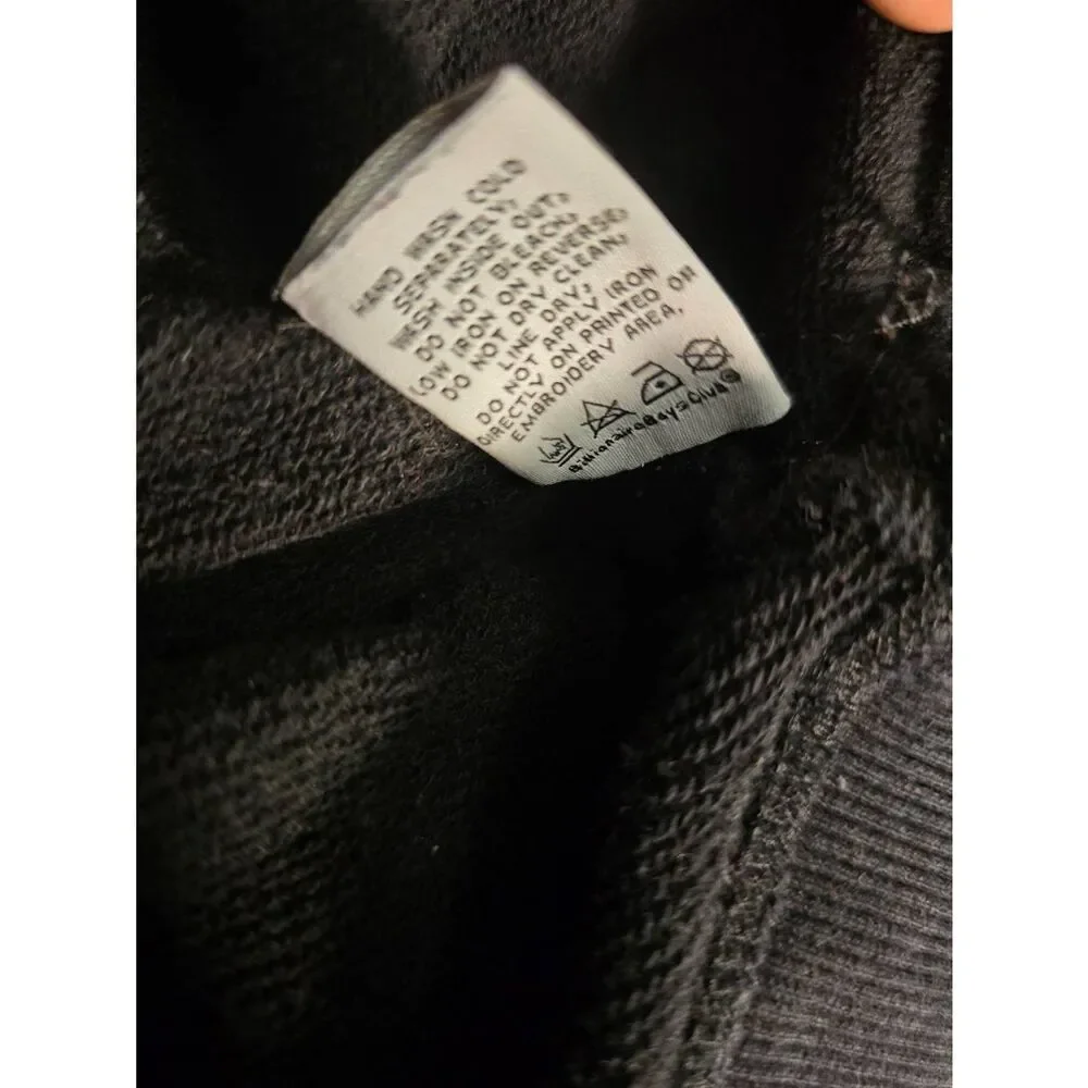 Billionaire Boys Club Y2K Sweatshirt Logo Black Crew Neck Men's Size XL